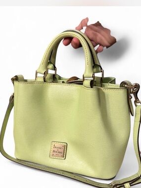 Dooney & Bourke Key Lime Saffiano Leather Mini Barlow Bag